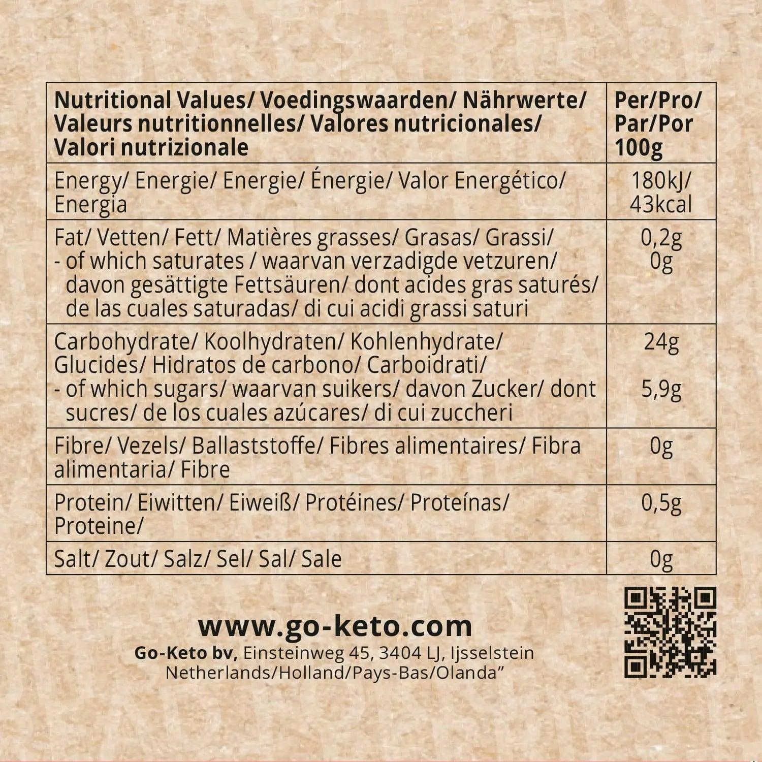 Go-Keto Keto Fruit Spread Strawberry Go-Keto 200g P-GKFSS-33 Vital20