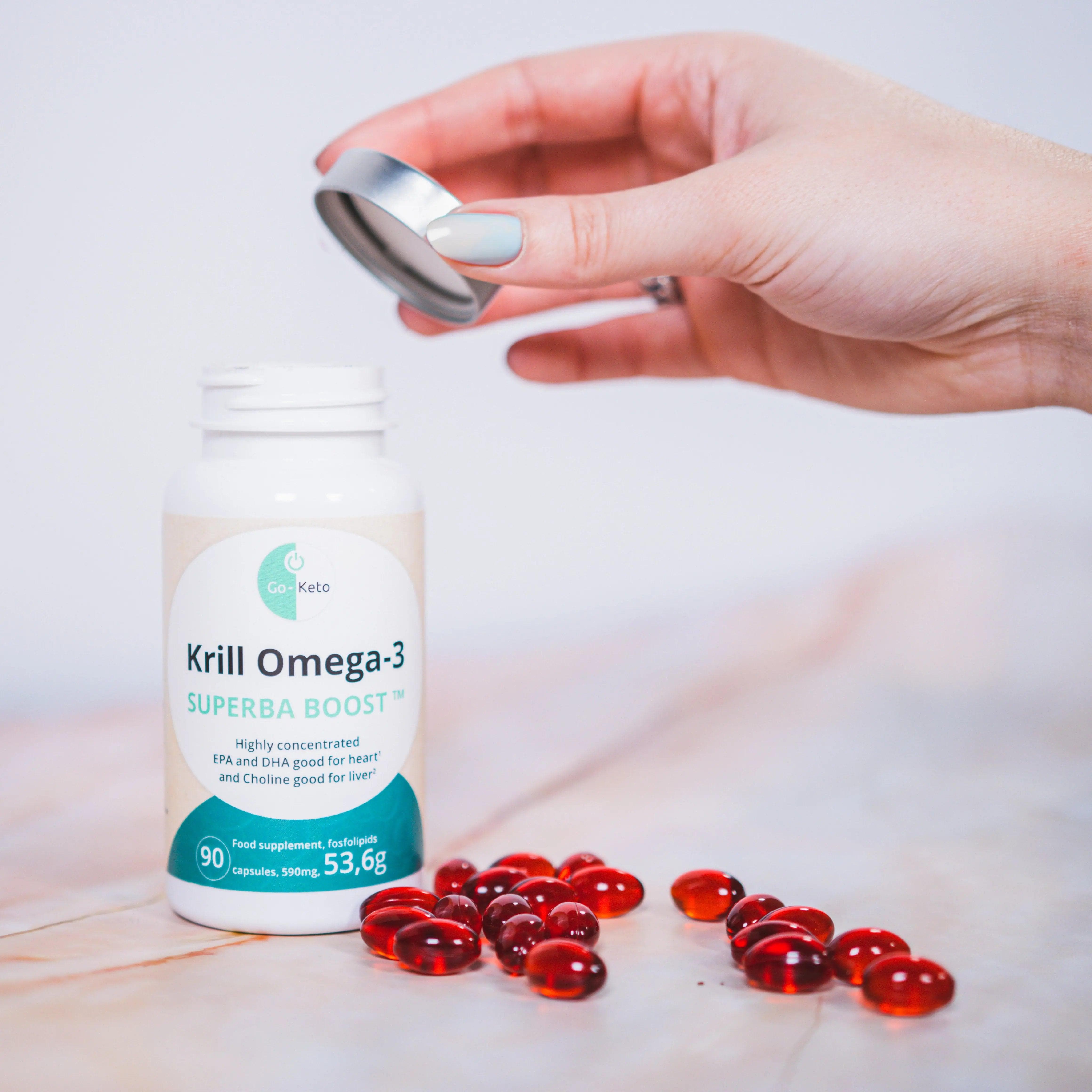 Go-Keto Krill Omega-3 Oil Go-Keto x90 P-KRI-90NL Vital20