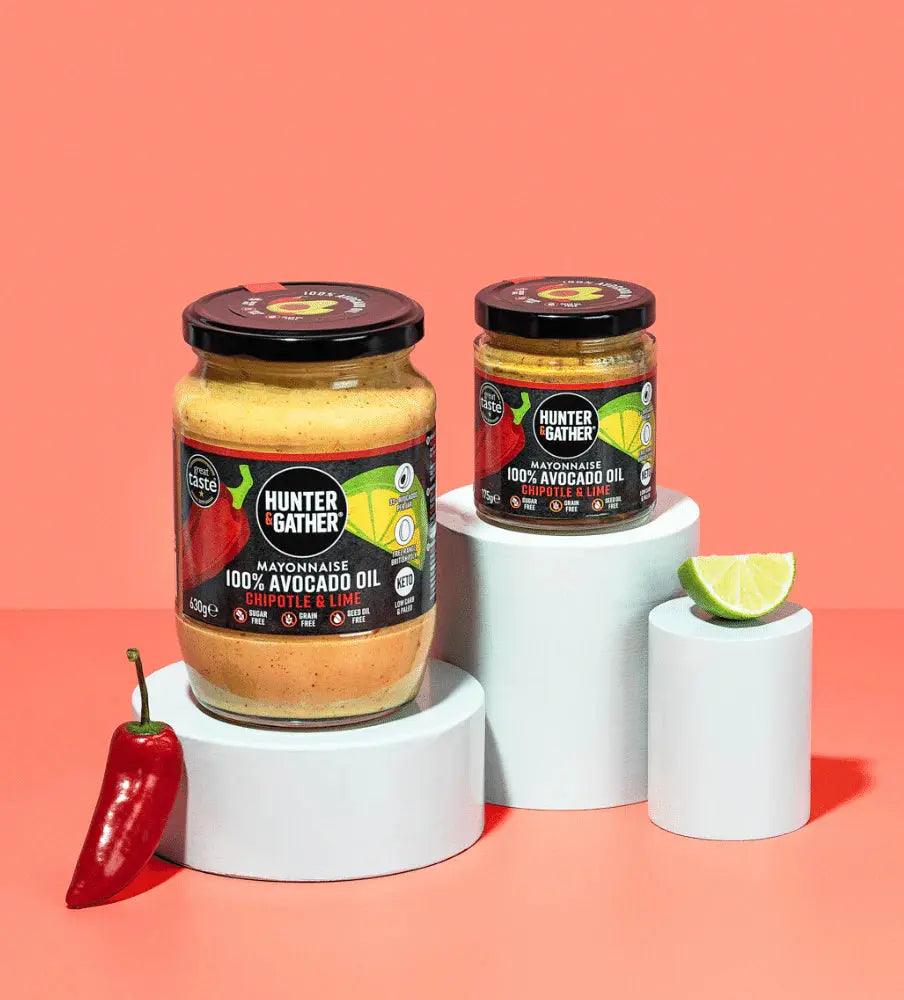Hunter & Gather Avocado Oil Mayonnaise Chipotle & Lime Hunter & Gather 250g 00900036 Vital20
