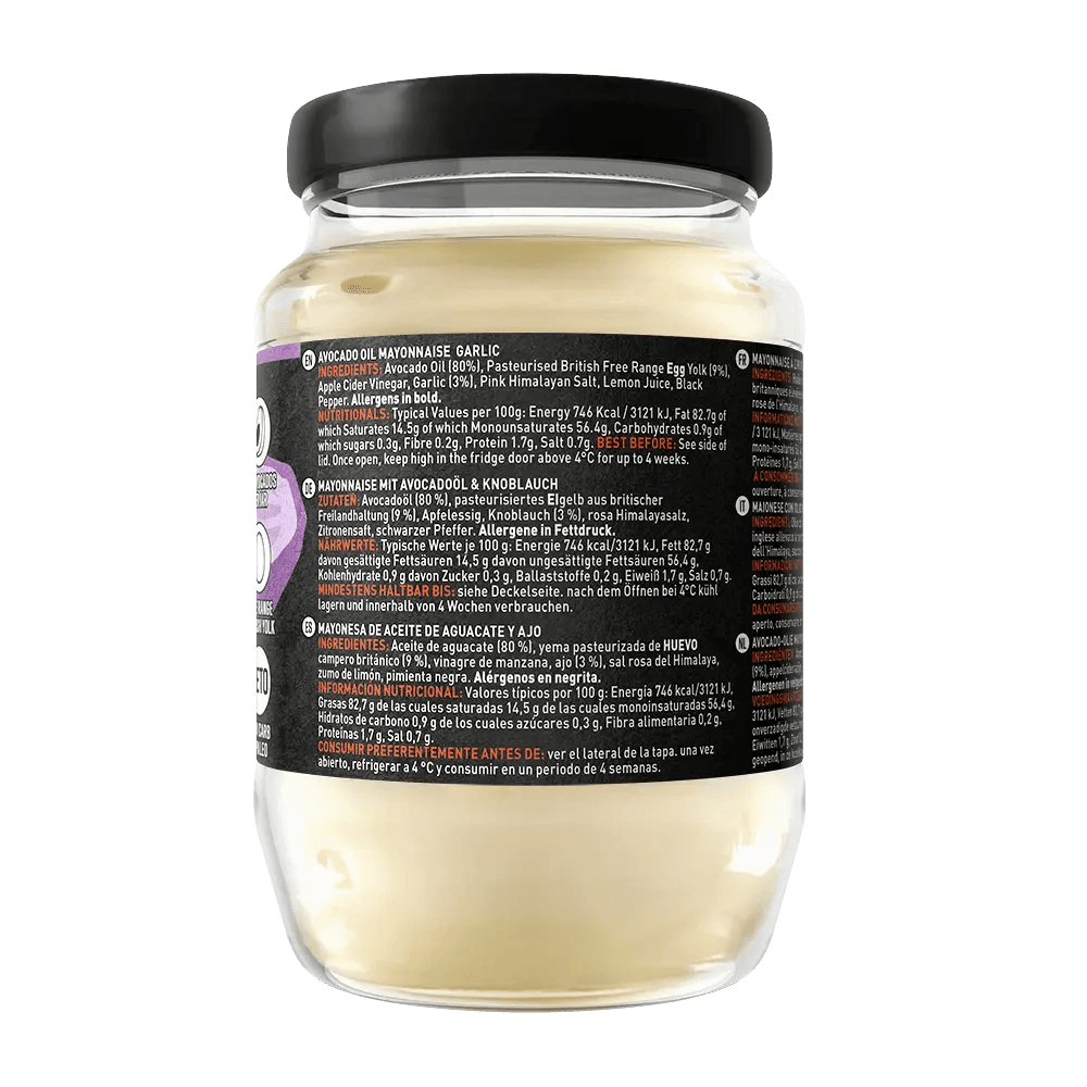 Hunter & Gather Avocado Oil Mayonnaise Garlic Hunter & Gather 630g 00900011 Vital20