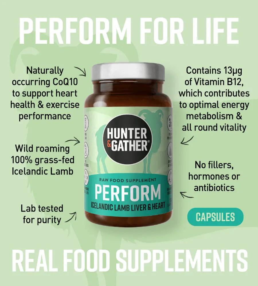 Hunter & Gather Perform 100% Gress Fed Lamb Liver & Heart Hunter & Gather x90 00900013 Vital20