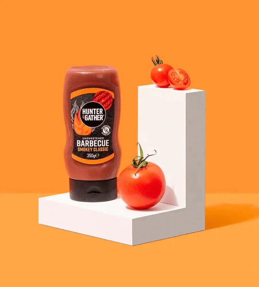 Hunter & Gather Unsweetened Barbecue Sauce Smokey Classic Hunter & Gather 350g 00900039 Vital20