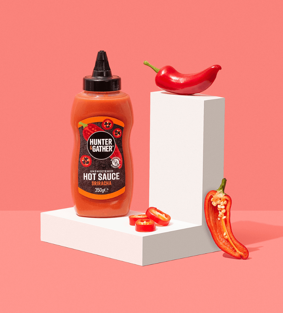 Hunter & Gather Unsweetened Sriracha Hot Hunter & Gather 350g 00900040 Vital20