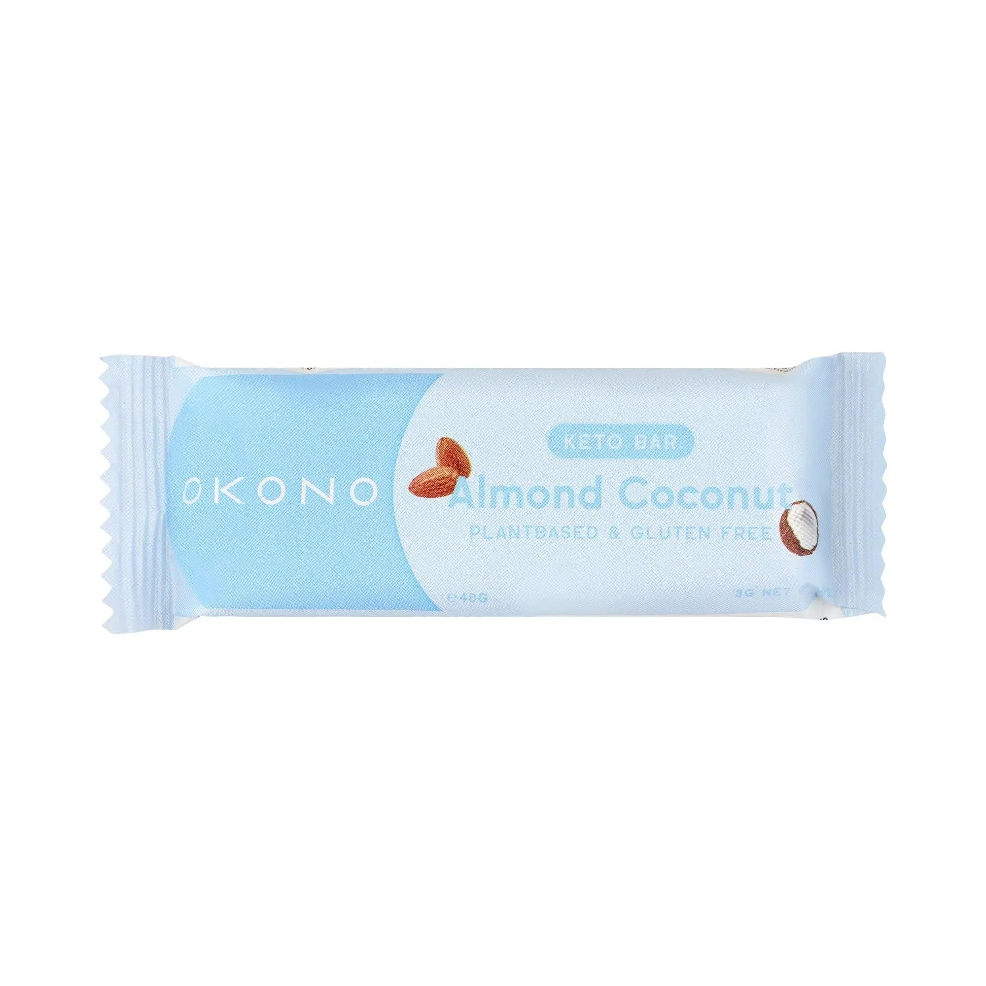 Keto Bar Almond Coconut OKONO 40g x12 okono Snacks 03000030