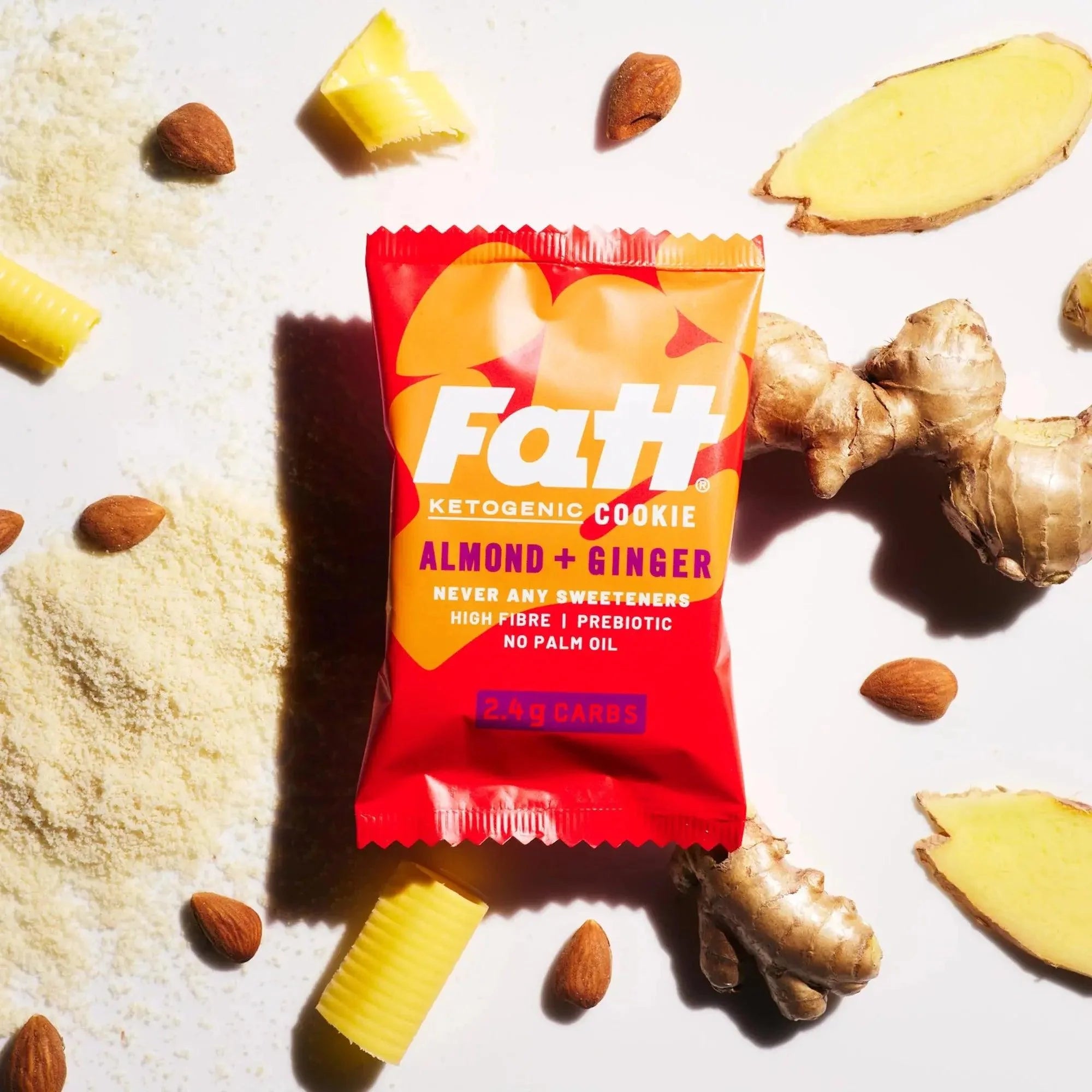 Keto Cookie Almond Ginger Live Fatt 30g live fatt Snack 01900010