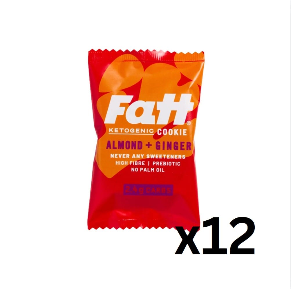 Live Fatt Keto Cookie Almond Ginger Live Fatt 30g x12 01900024 Vital20