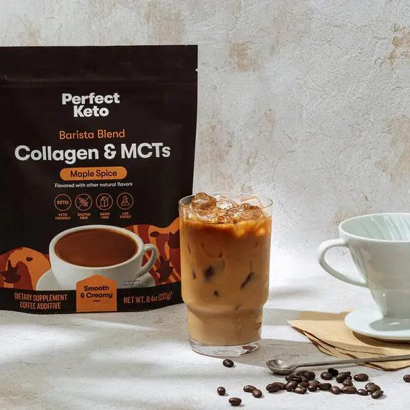 Perfect Keto Keto MCT Collagen Powder Barista Maple Spice Perfect Keto 237g P-PKBB-MP55 Vital20