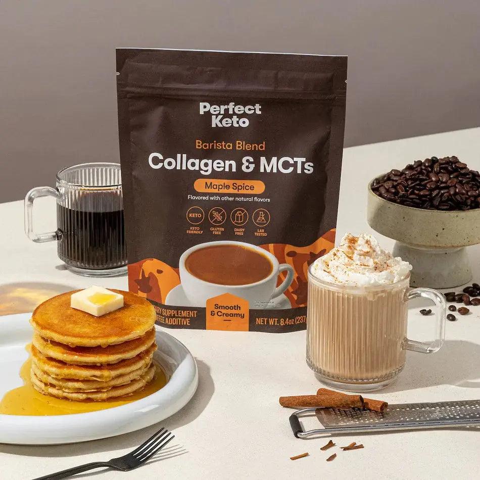 Perfect Keto Keto MCT Collagen Powder Barista Maple Spice Perfect Keto 237g P-PKBB-MP55 Vital20