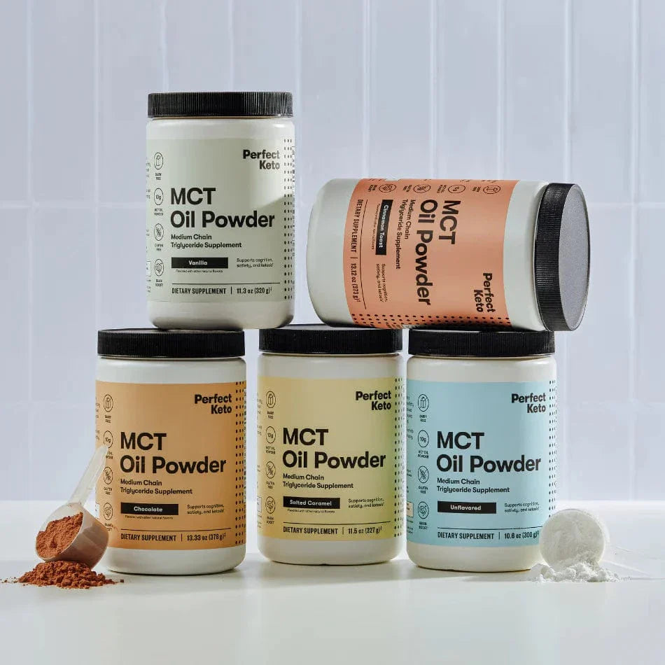 Perfect Keto MCT Oil Powder Vanilla Perfect Keto 320g P-PKMPV-28 Vital20