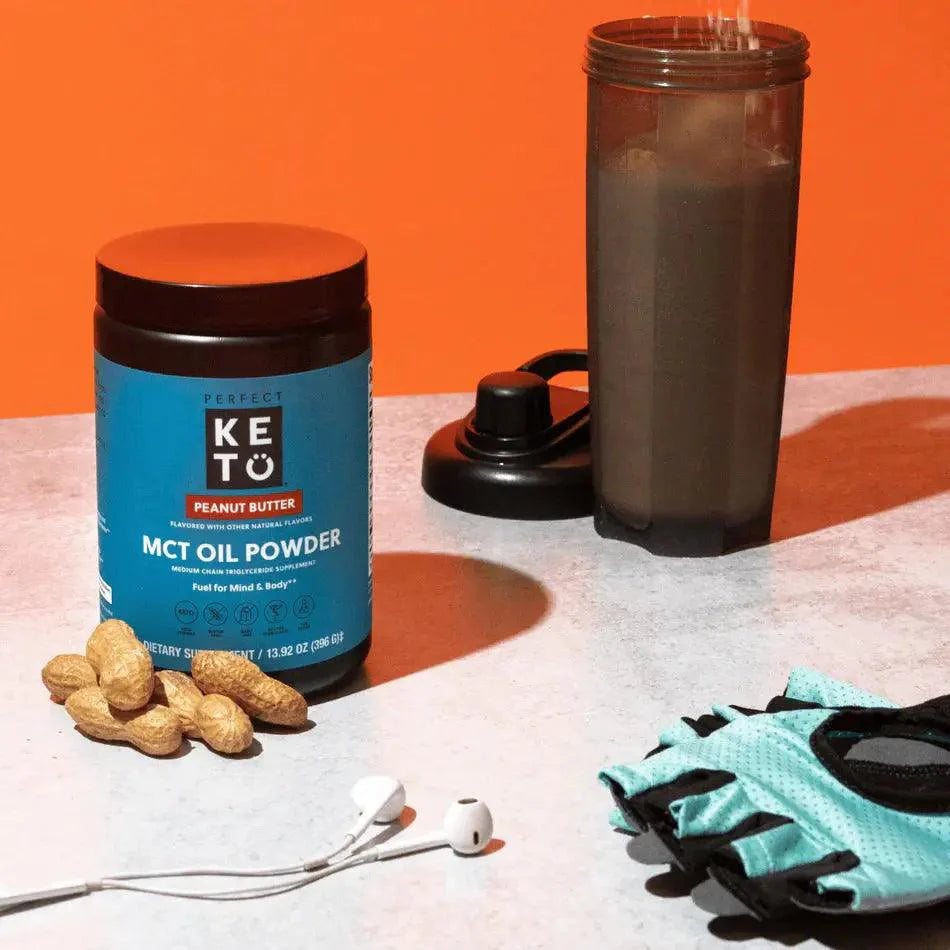 Perfect Keto MCT Powder Peanut Butter Perfect Keto 396g P-PKMPPB-38 Vital20