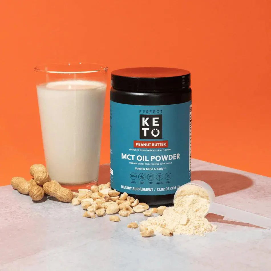 Perfect Keto MCT Powder Peanut Butter Perfect Keto 396g P-PKMPPB-38 Vital20