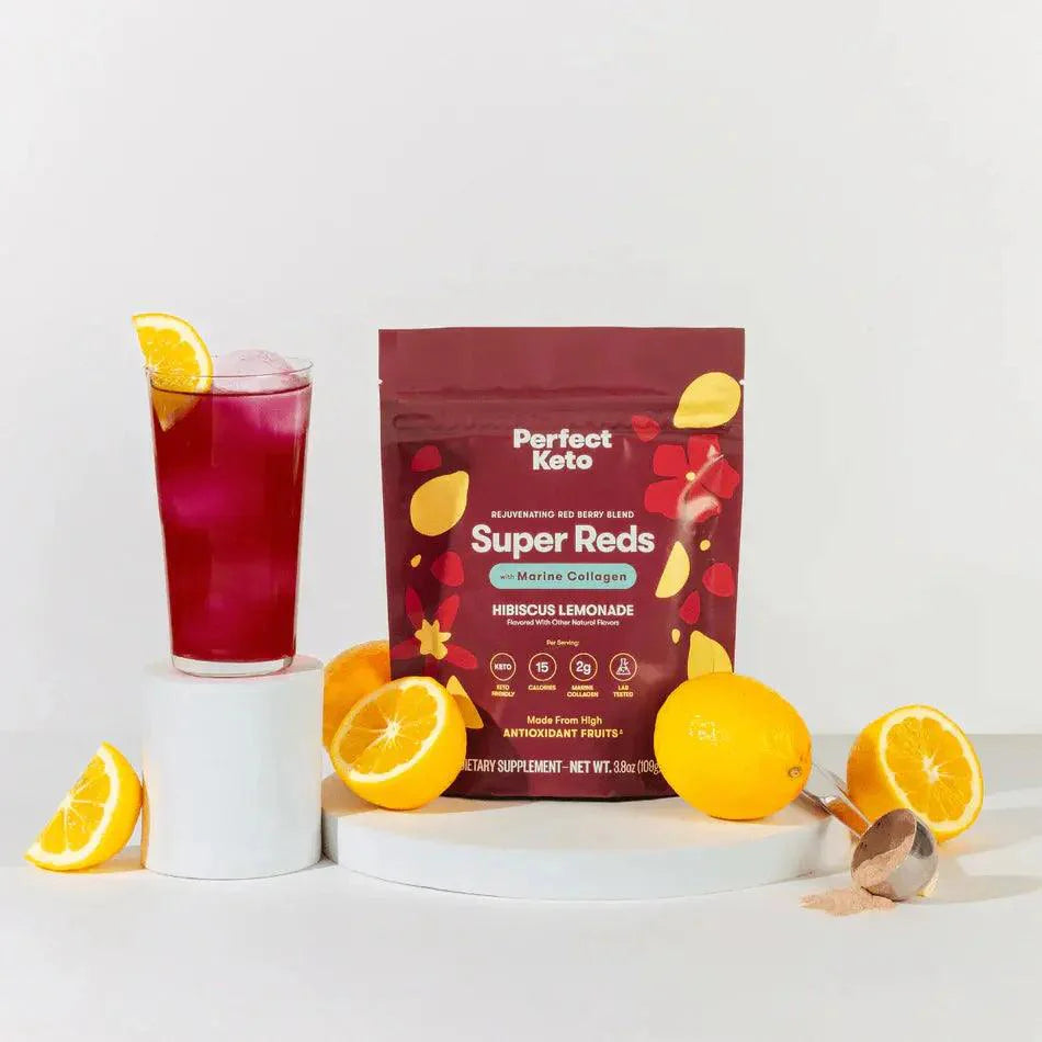 Perfect Keto Super Reds Hibiscus Lemonade Perfect Keto 109g P-PKRBB-HL18 Vital20