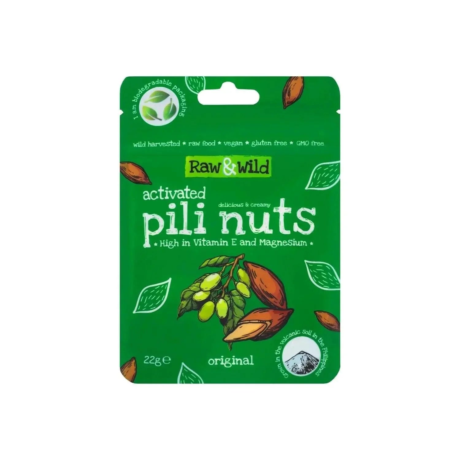 Raw & Wild Pili Nuts Original Raw & Wild 22g 03200007 Vital20