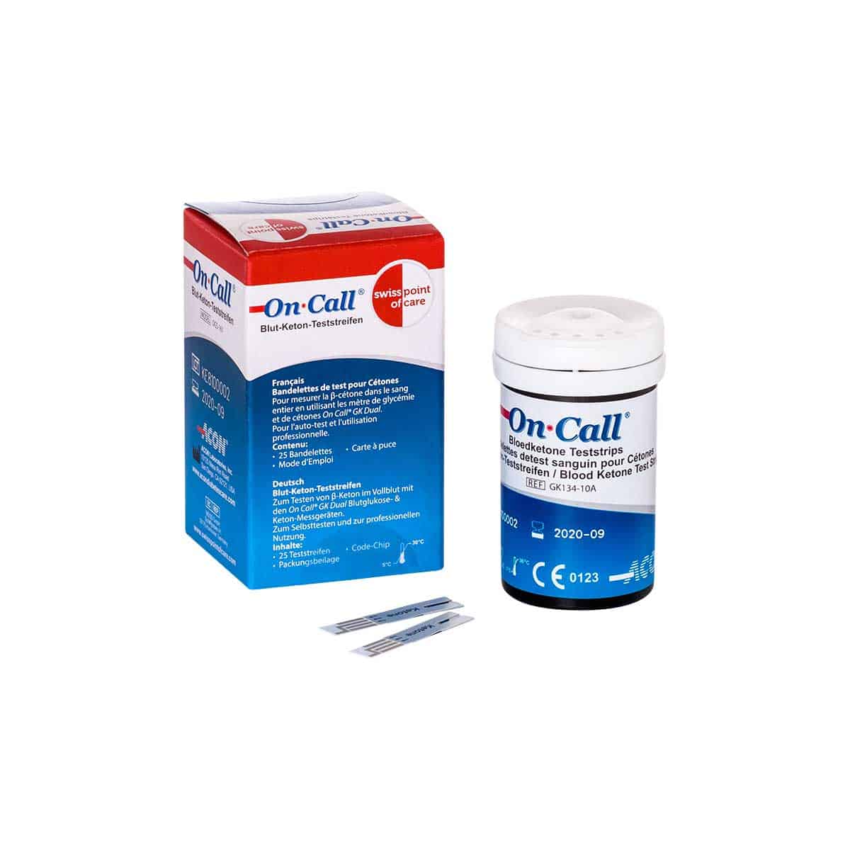 Swiss Point of Care Glucose and Ketone Meter Starter Kit On Call GK Dual 999-b000cfb2-d045-4904 Vital20