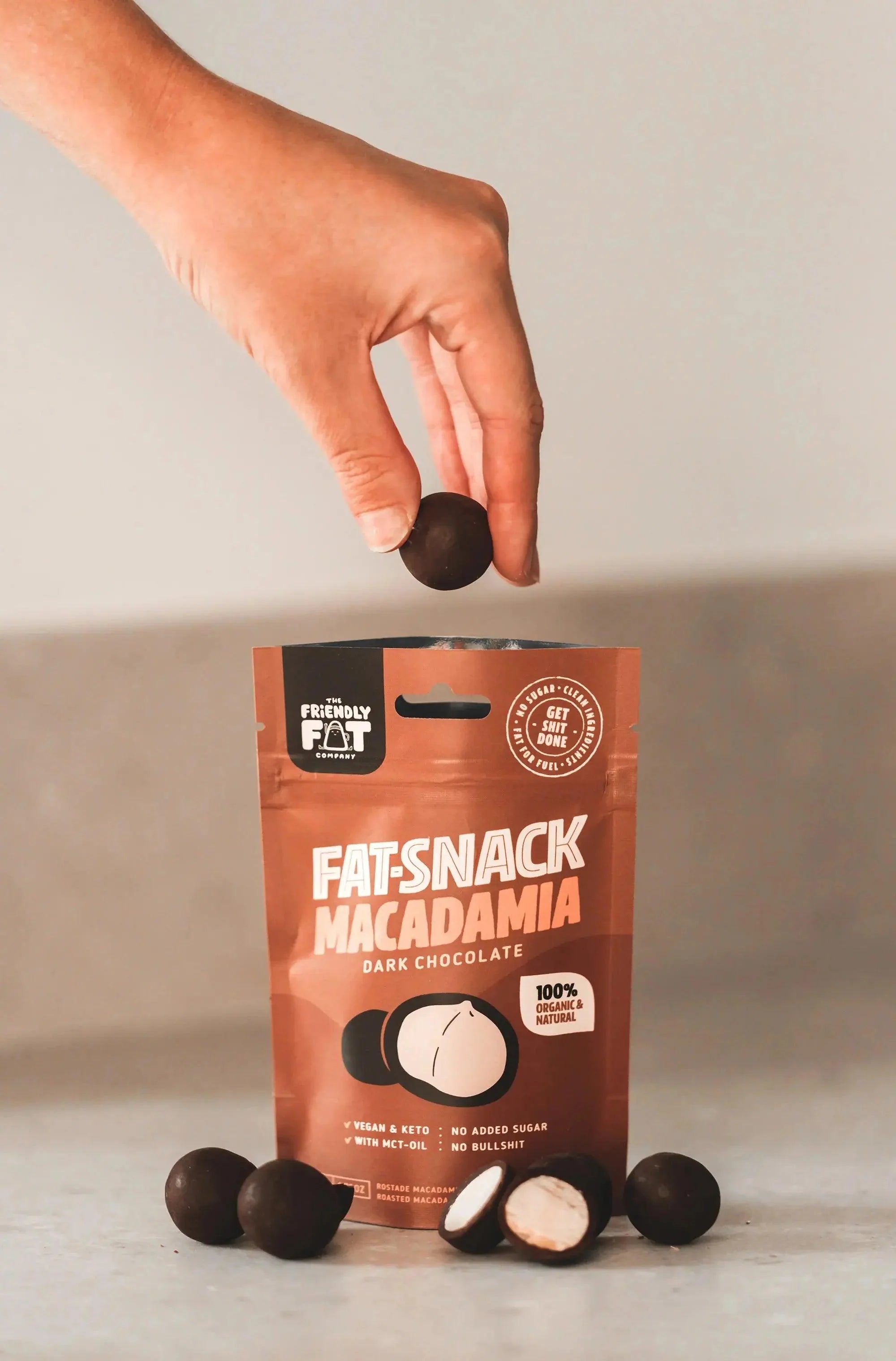 The Friendly Fat Company Bio Fat-Snack Macadamia The Friendly Fat Company 50g 02000010 Vital20