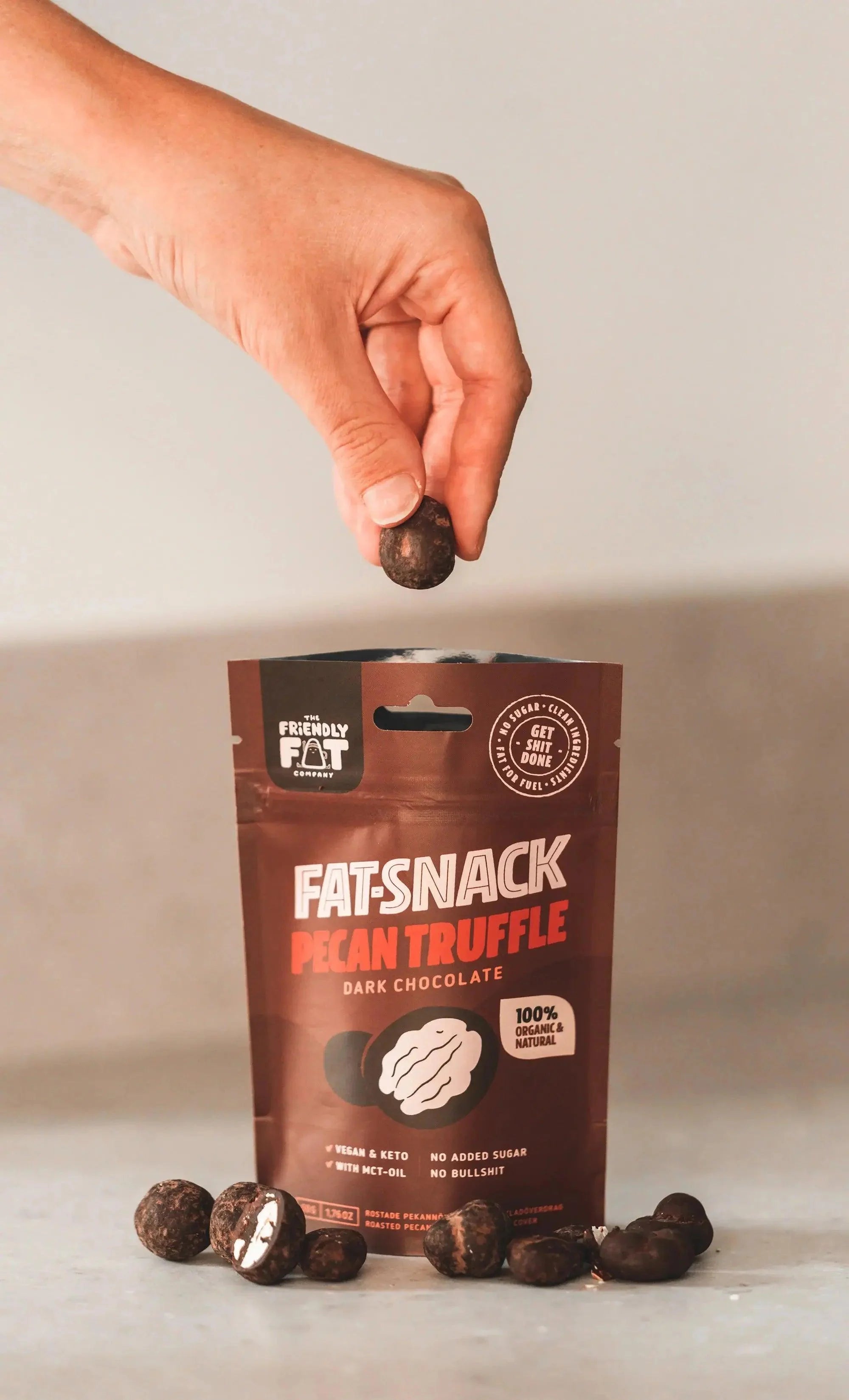 The Friendly Fat Company Bio Fat-Snack Pecan Truffle The Friendly Fat Company 50g 02000011 Vital20