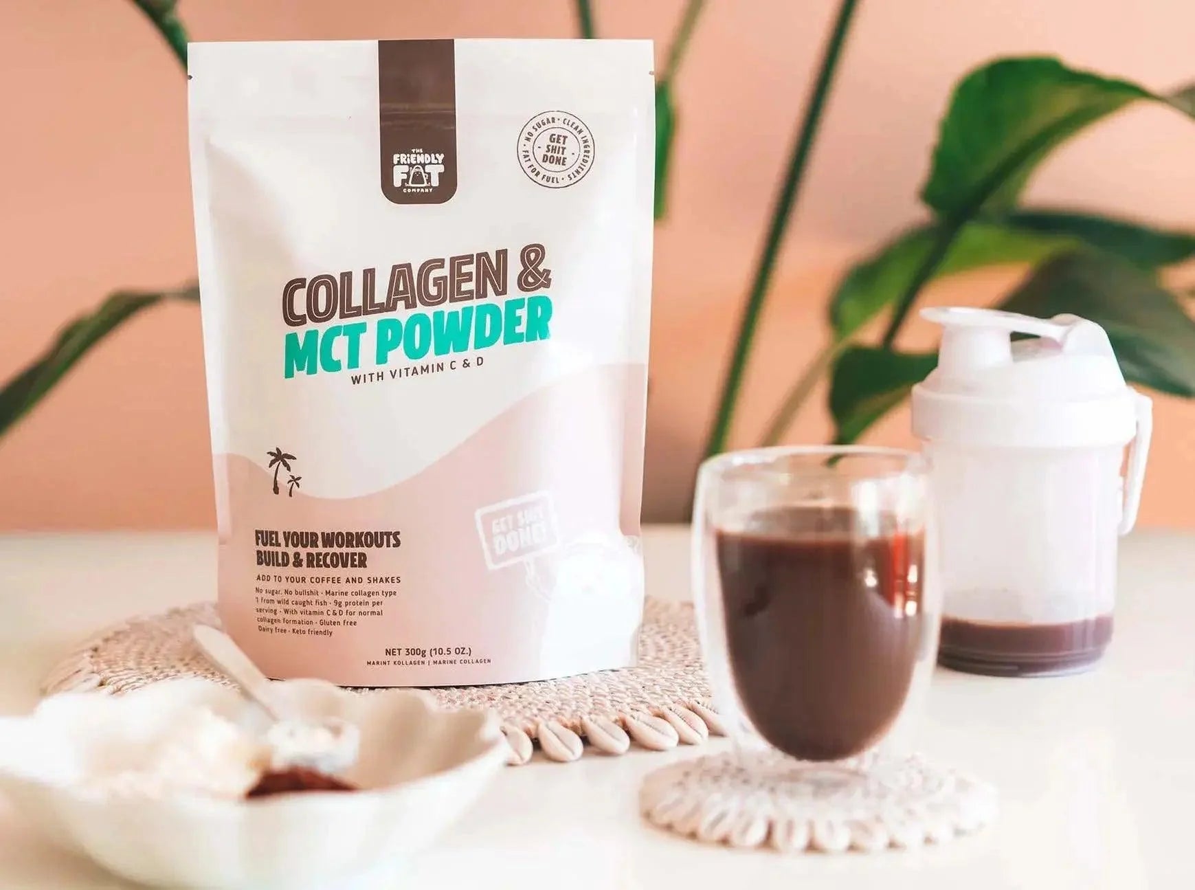 The Friendly Fat Company Collagen & MCT C8 Powder With Vitamin C & D The Friendly Fat Company 300g 02000004 Vital20