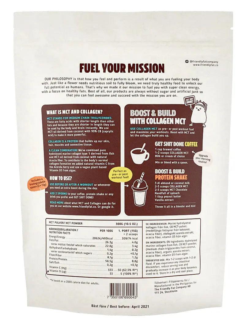 The Friendly Fat Company Collagen & MCT C8 Powder With Vitamin C & D The Friendly Fat Company 300g 02000004 Vital20