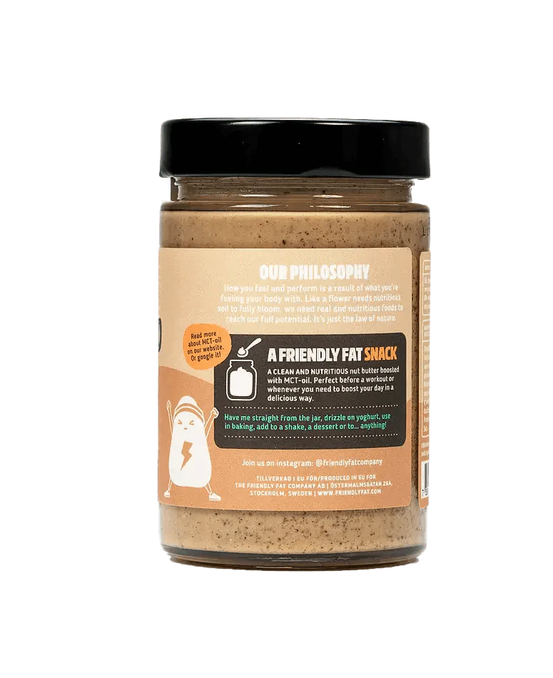 The Friendly Fat Company Fat Spread Nutbutter Peanut The Friendly Fat Company 300gr 02000007 Vital20