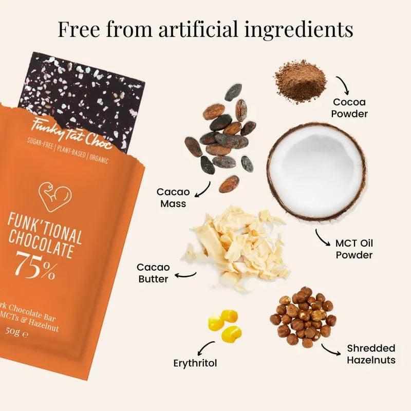 Funky Fat Foods Hazelnut Funky Fat Foods x10 P-FFC-HC40 Vital20