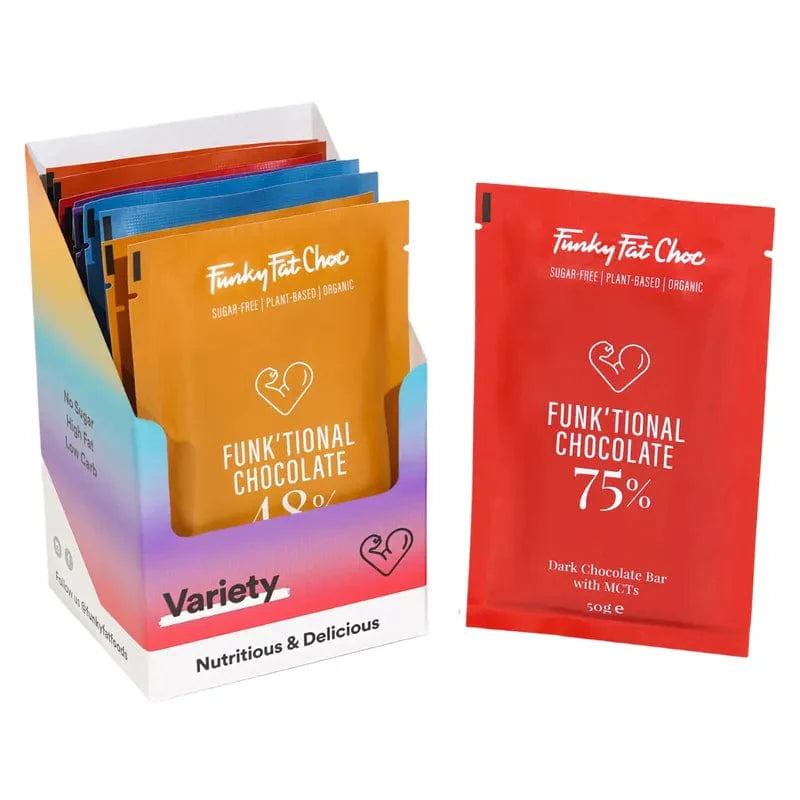 Funky Fat Foods Variaty Chocolate Funky Fat Foods x10 P-FFC-VPC60 Vital20