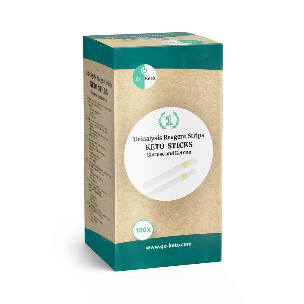 Go-Keto Glucose Ketonen Urine Sticks Go-Keto x50 P-GK-URIN-2P50 Vital20