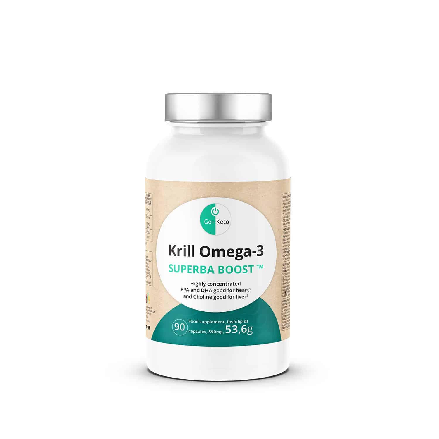 Go-Keto Krill Omega-3 Oil Go-Keto x90 P-KRI-90NL Vital20