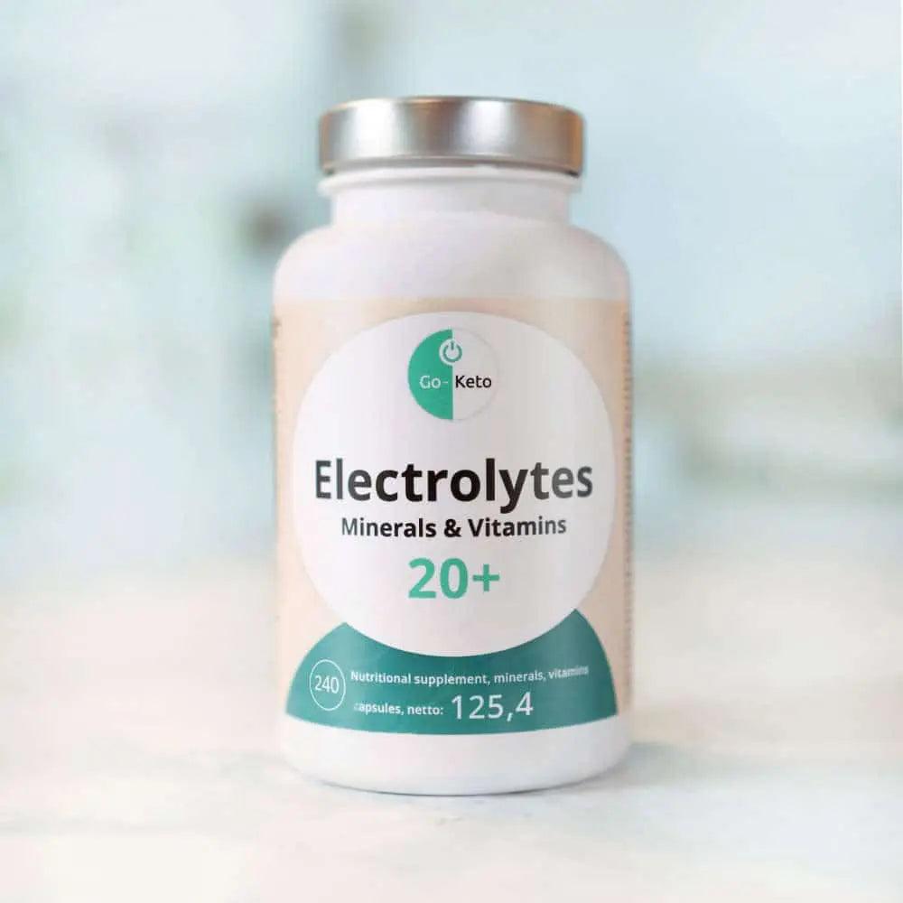 Go-Keto Vegan Electrolytes Minerals Multi Vitamins 20+ Go-Keto x240 P-GK-240ELC Vital20