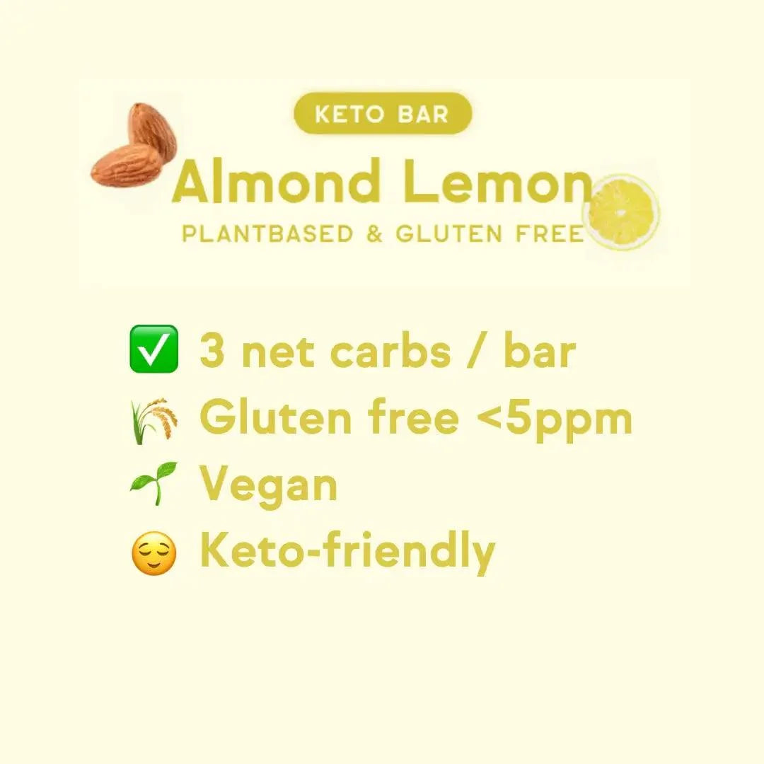 Keto Bar Almond Lemon OKONO 40g x12 okono Snacks 03000029