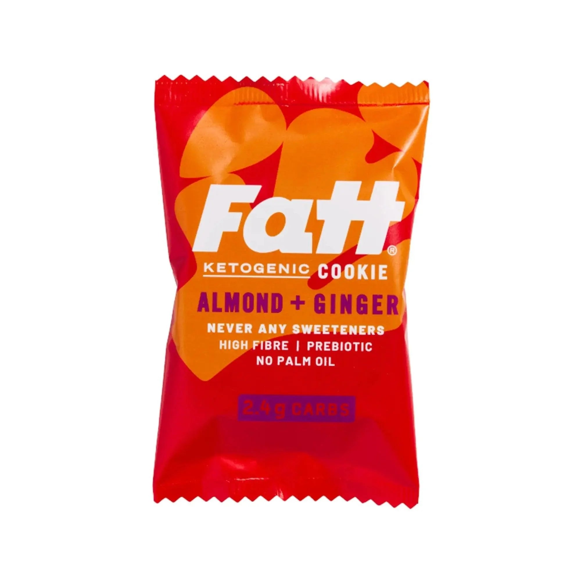 Keto Cookie Almond Ginger Live Fatt 30g x12 live fatt Snacks 01900024