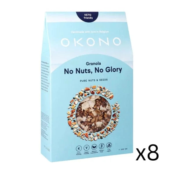Keto Granola No Nuts, No Glory - Pure Seeds & Nuts x8 okono  03000027
