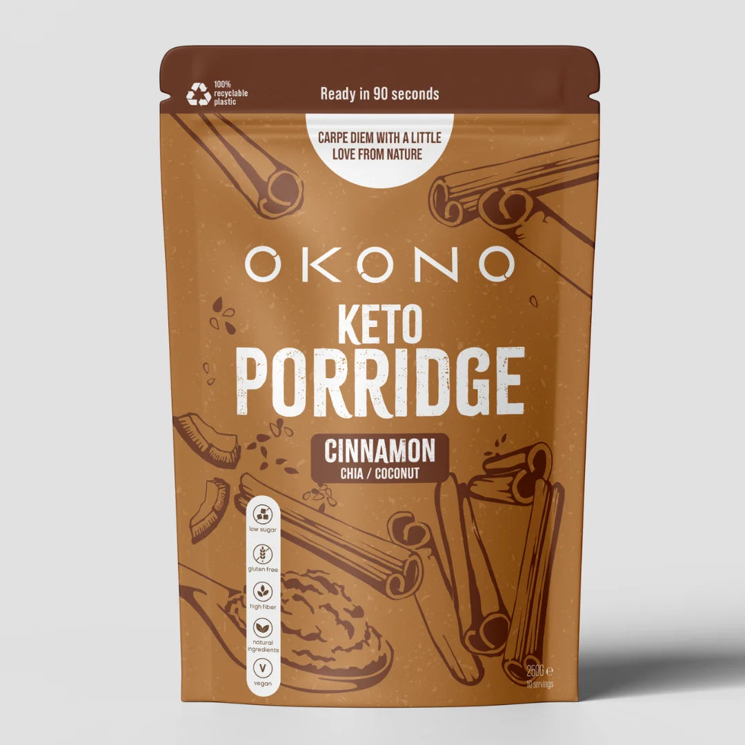 Keto Porridge Cinnamon OKONO 250g x10 OKONO 03000042