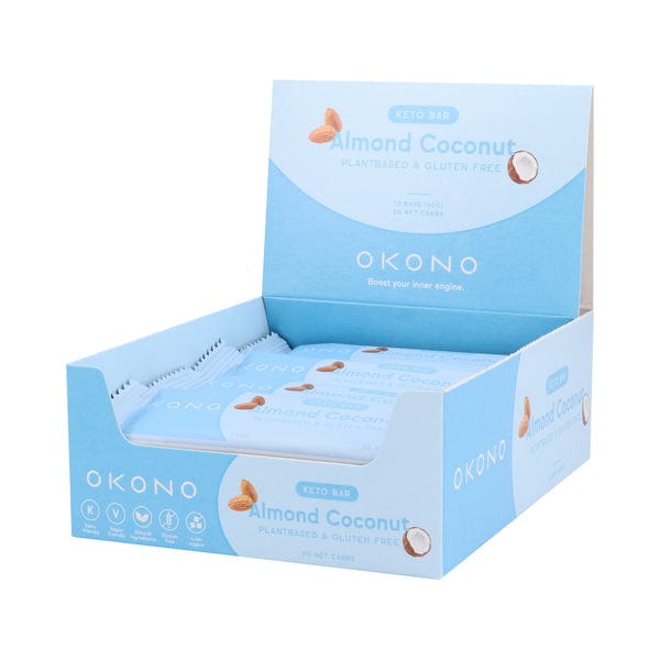 OKONO Keto Bar Almond Coconut OKONO 40g x12 03000030 Vital20