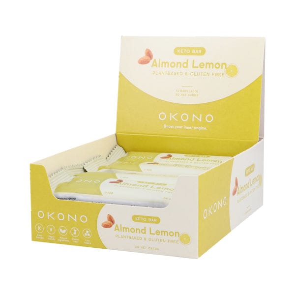 OKONO Keto Bar Almond Lemon OKONO 40g x12 03000029 Vital20
