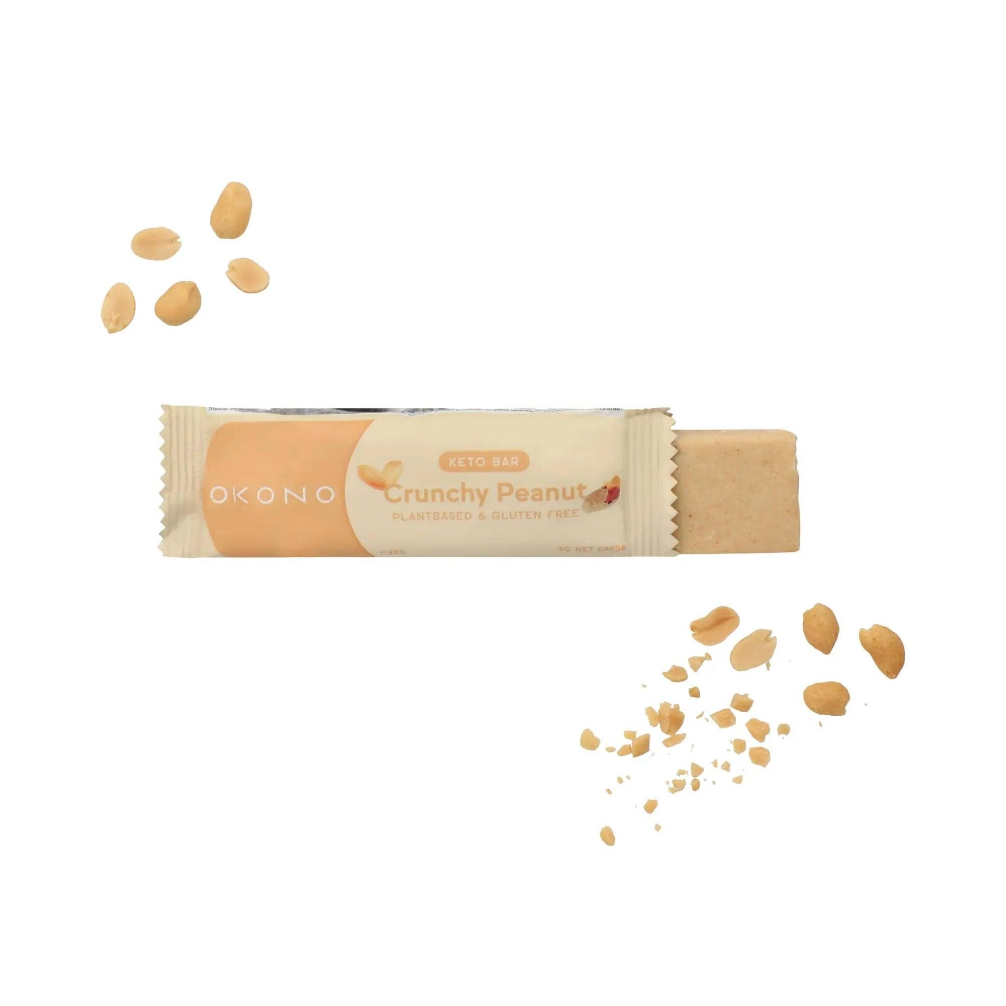 OKONO Keto Bar Crunchy Peanut OKONO 40g 03000017 Vital20