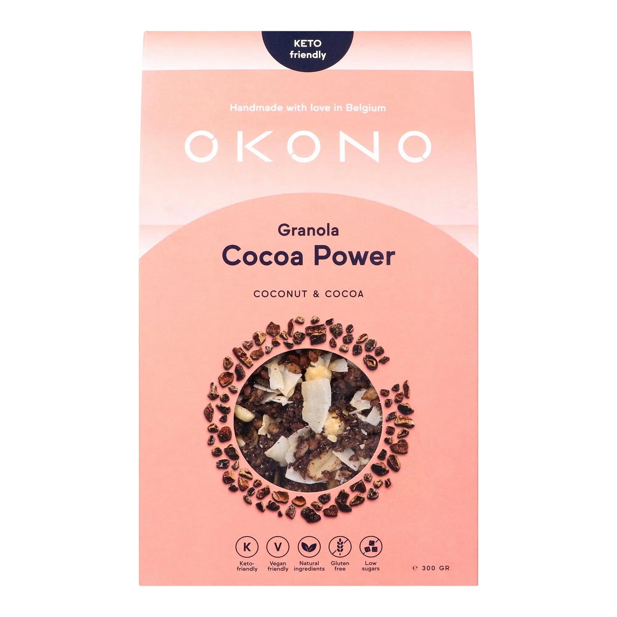 OKONO Keto Granola Cocoa Power Coconut & Cocoa OKONO 300g 03000004 Vital20