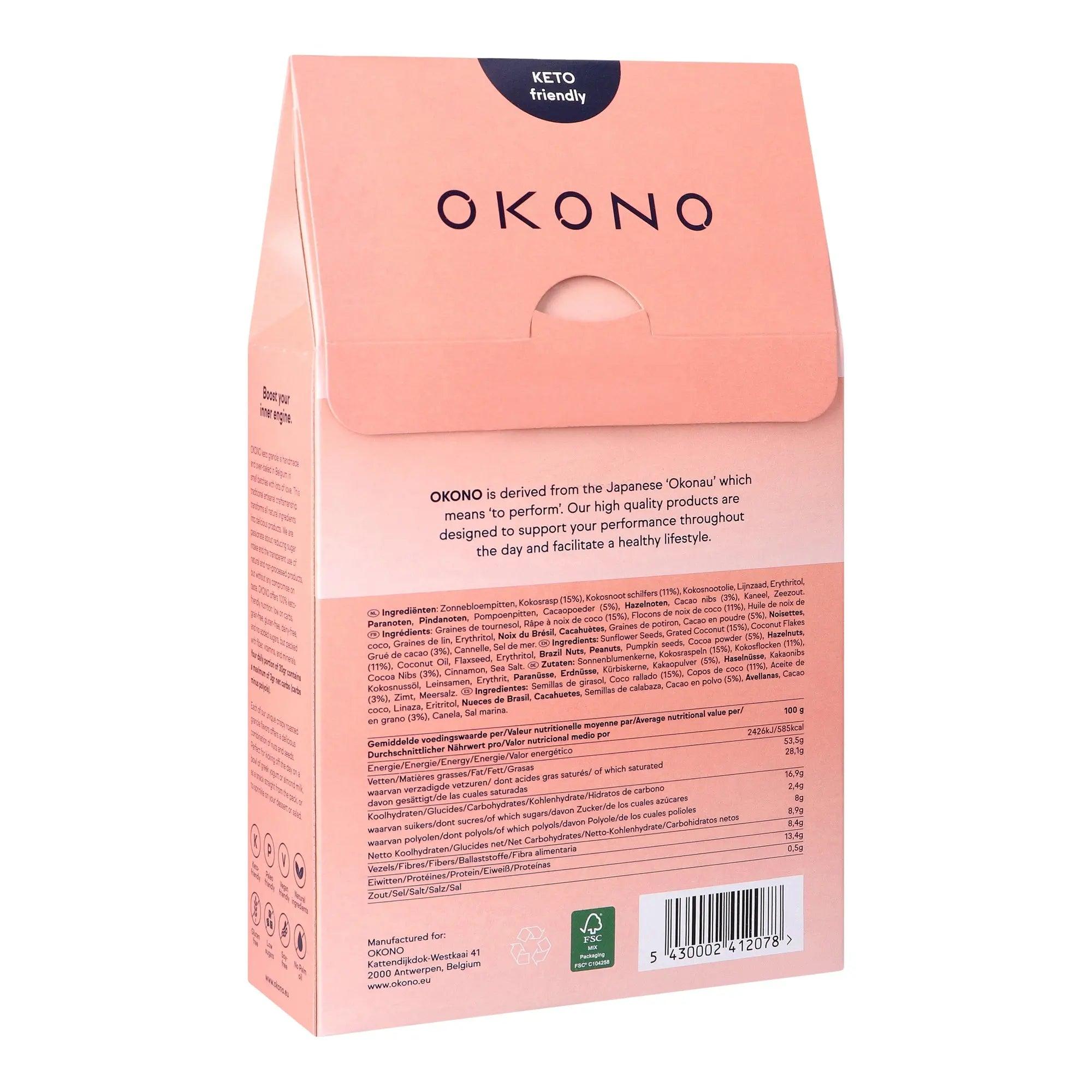 OKONO Keto Granola Cocoa Power Coconut & Cocoa OKONO 300g 03000004 Vital20