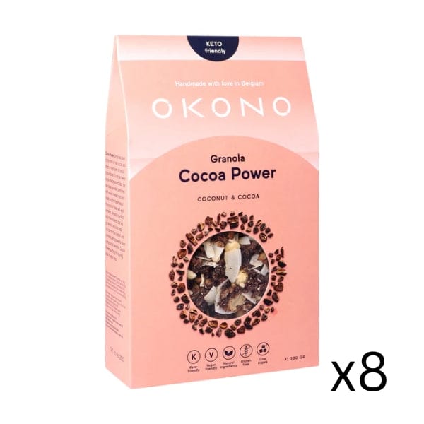 OKONO Keto Granola Cocoa Power Coconut & Cocoa OKONO 300g x8 03000025 Vital20