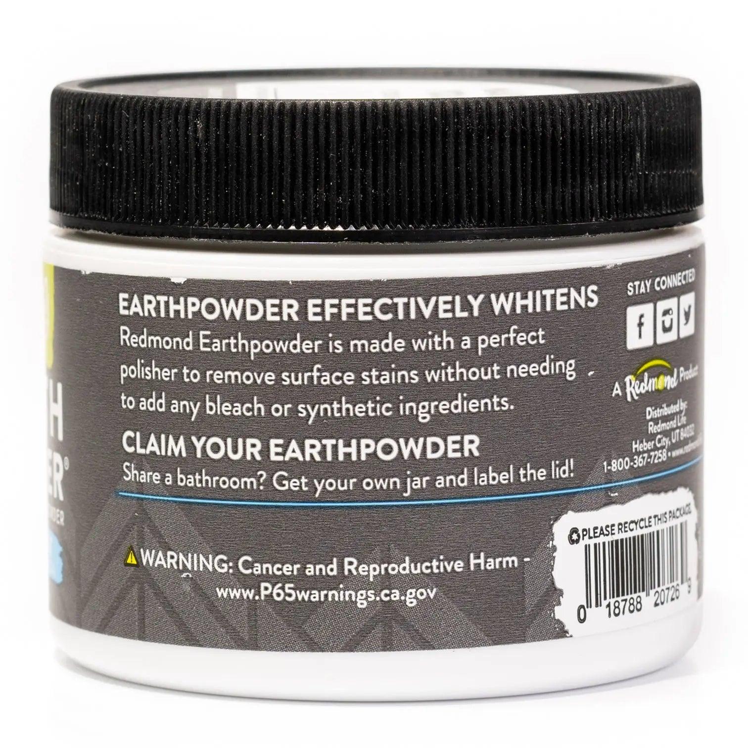 Redmond Earthpowder Toothpaste Peppermint Charcoal Redmond 51g 04600012 Vital20