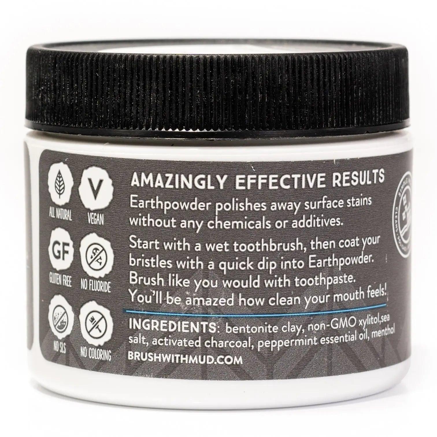 Redmond Earthpowder Toothpaste Peppermint Charcoal Redmond 51g 04600012 Vital20
