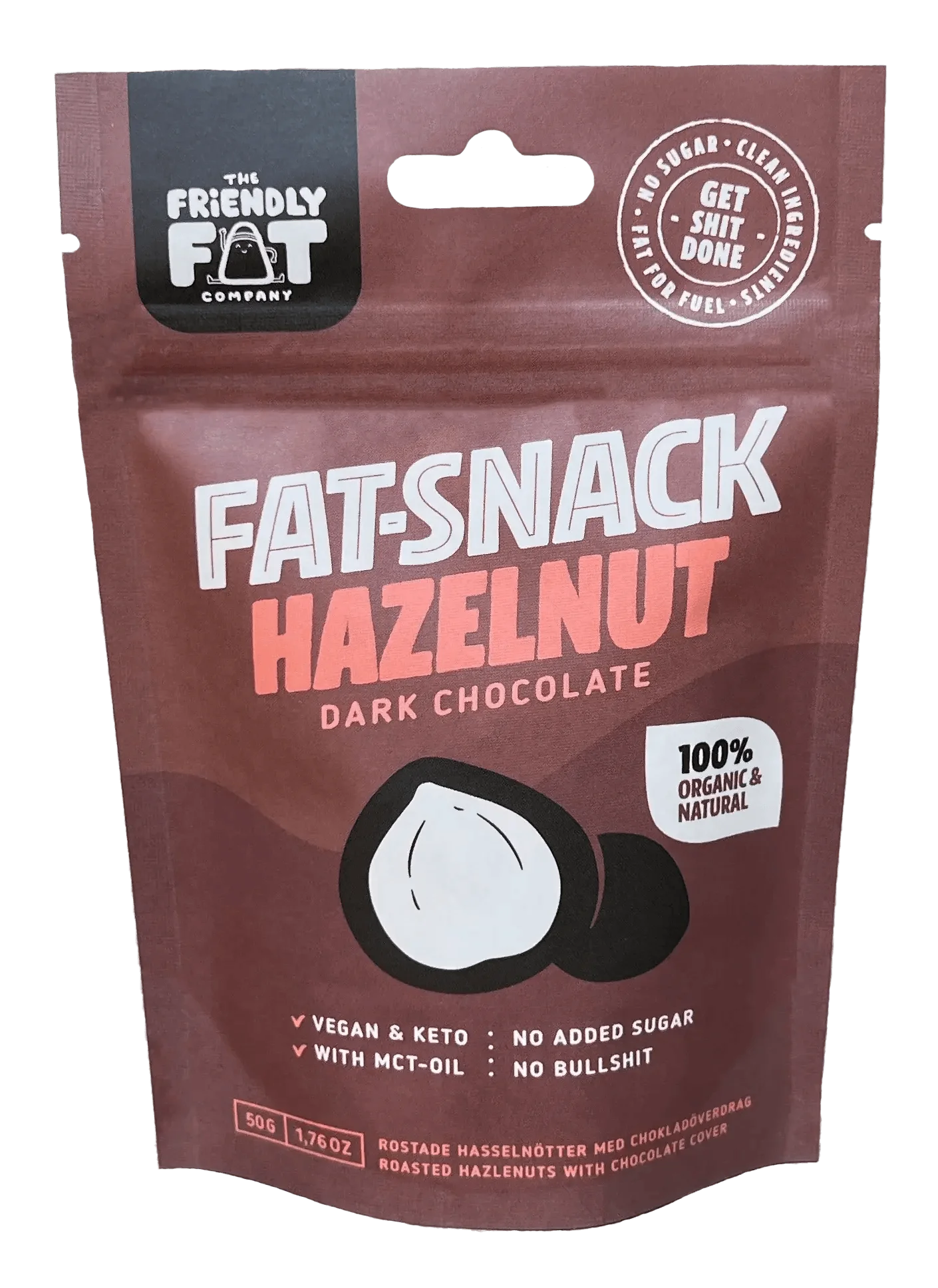The Friendly Fat Company Bio Fat-Snack Hazelnut The Friendly Fat Company 50g 02000012 Vital20