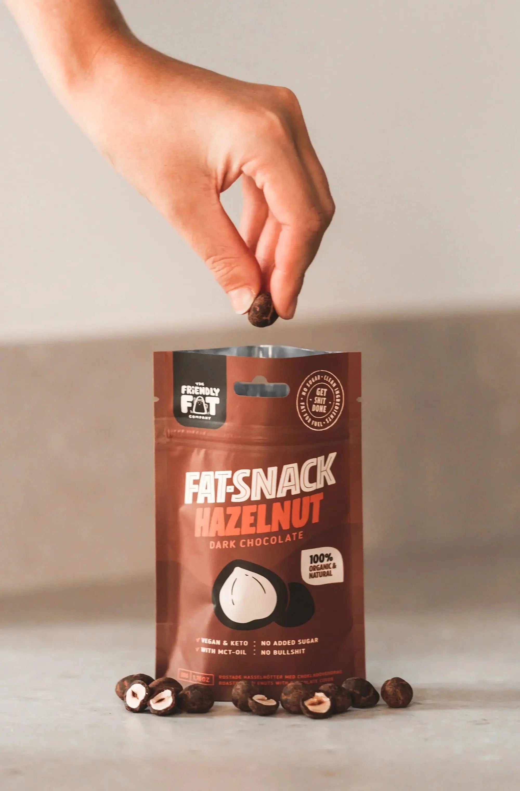 The Friendly Fat Company Bio Fat-Snack Hazelnut The Friendly Fat Company 50g 02000012 Vital20