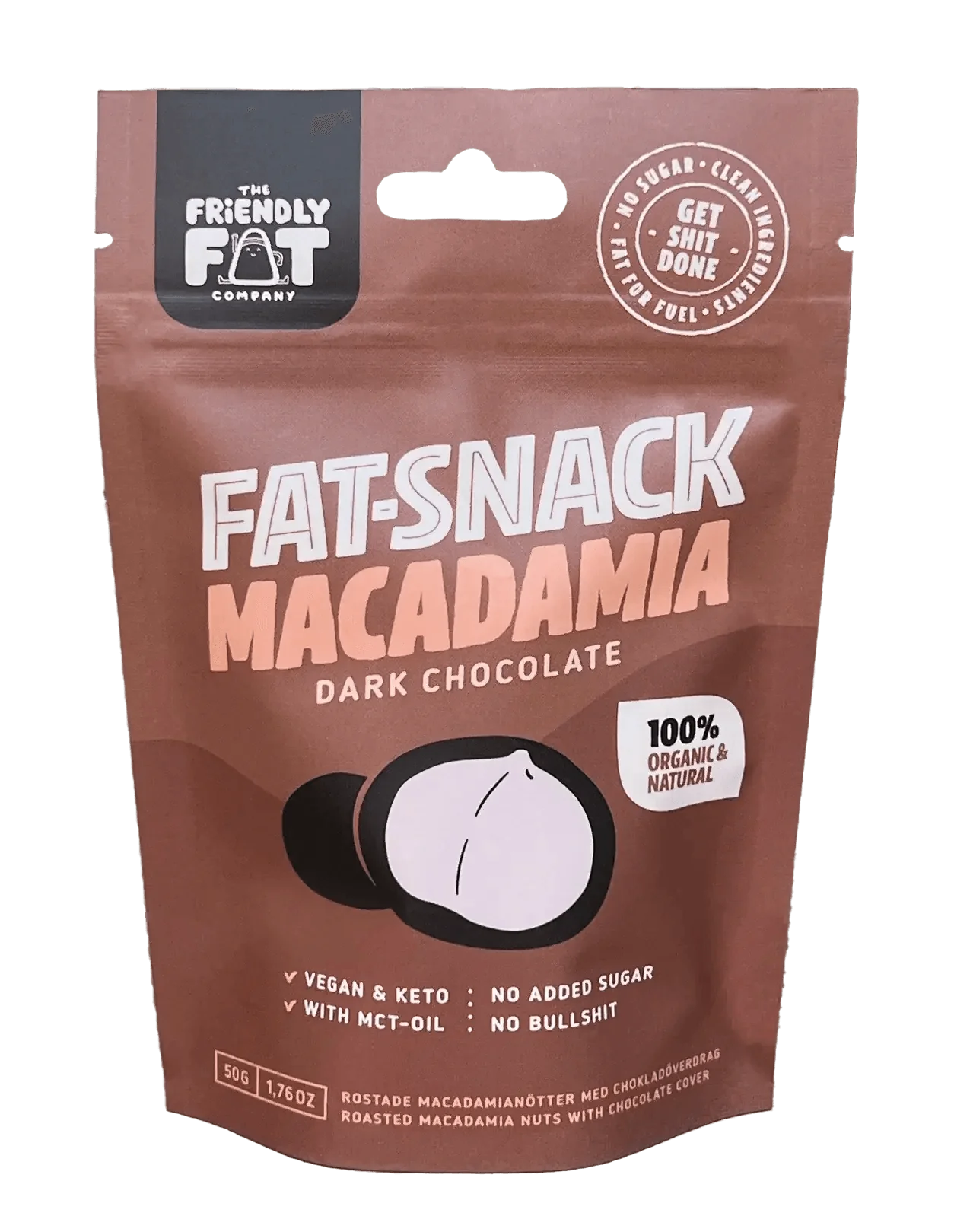 The Friendly Fat Company Bio Fat-Snack Macadamia The Friendly Fat Company 50g 02000010 Vital20