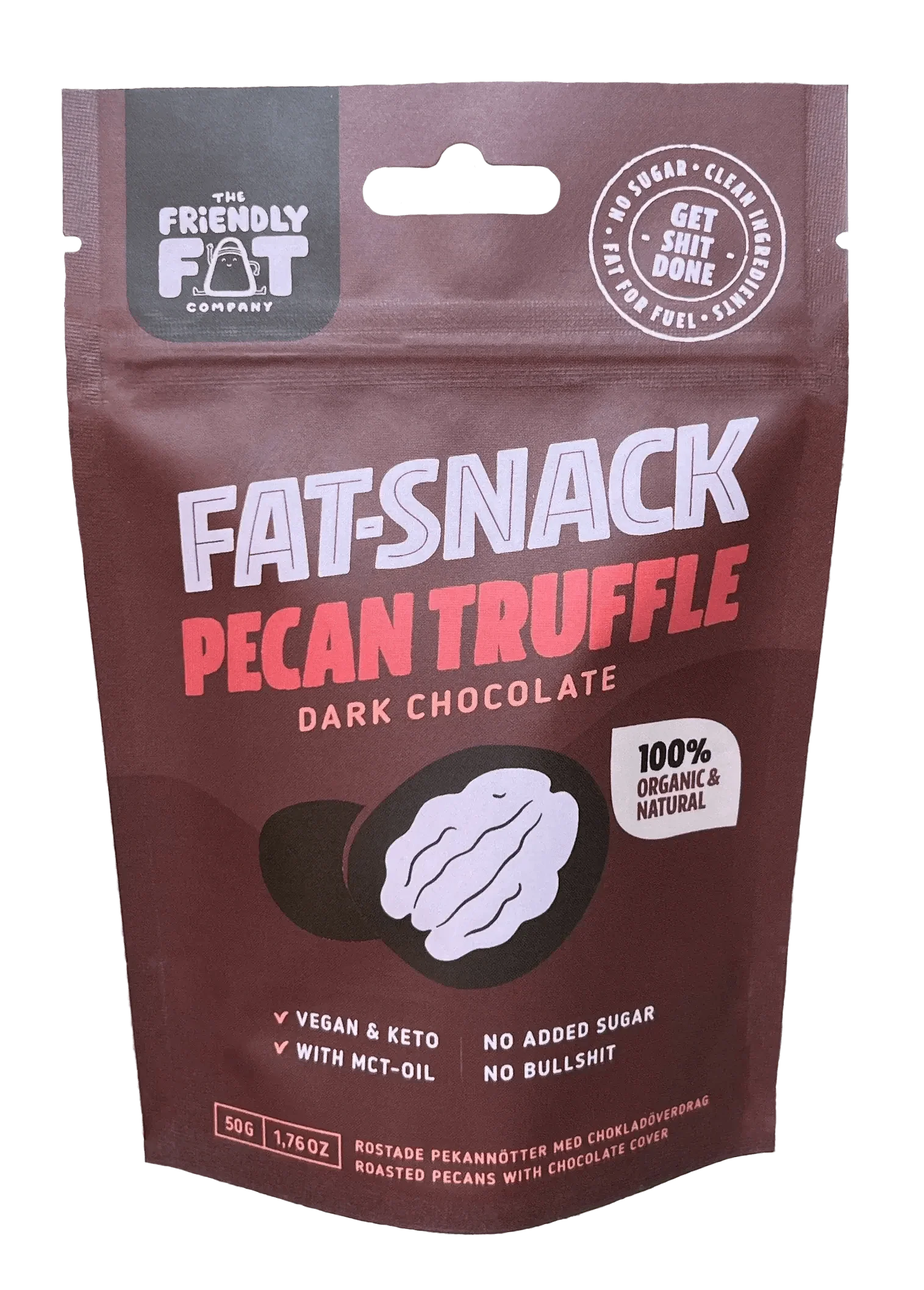 The Friendly Fat Company Bio Fat-Snack Pecan Truffle The Friendly Fat Company 50g 02000011 Vital20