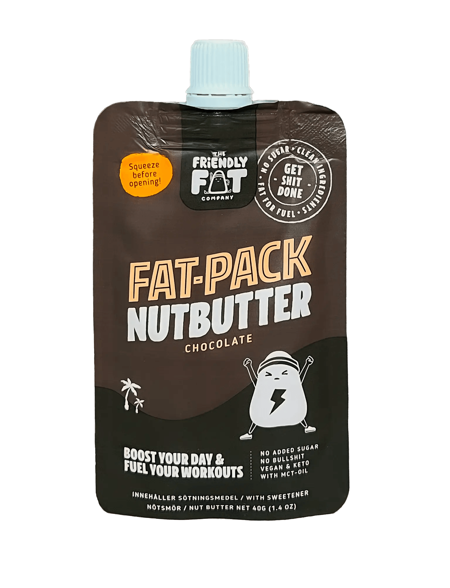 The Friendly Fat Company Fat Pack Nutbutter Chocolate The Friendly Fat Company 40g 02000013 Vital20