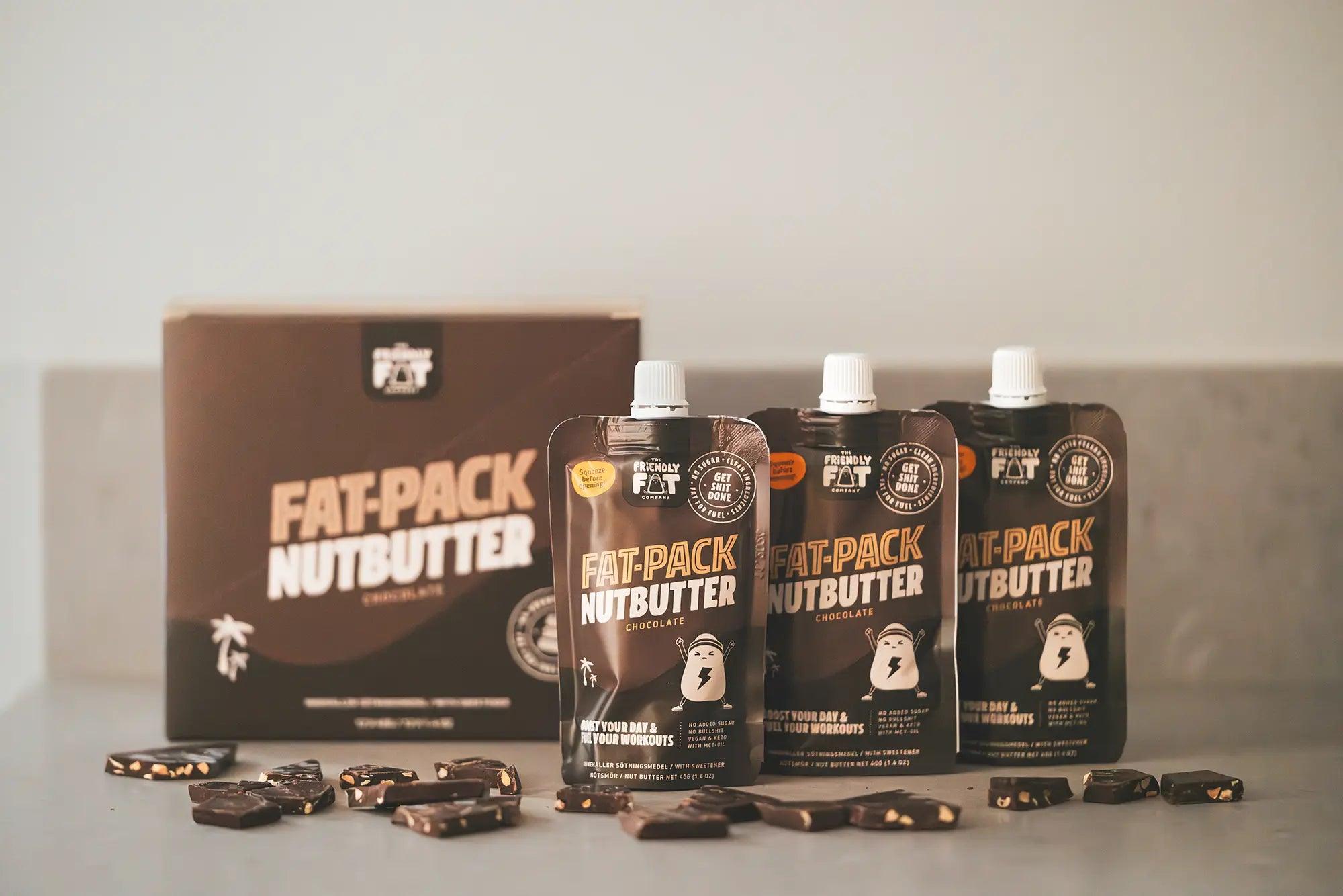 The Friendly Fat Company Fat Pack Nutbutter Chocolate The Friendly Fat Company 40g 02000013 Vital20