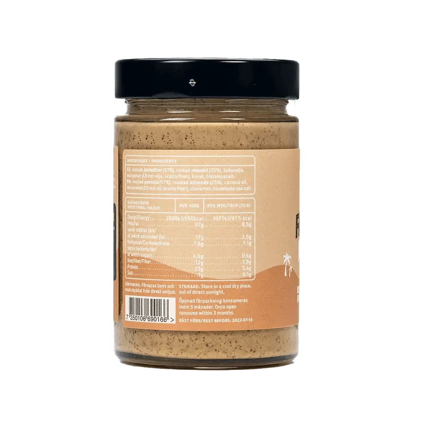 The Friendly Fat Company Fat Spread Nutbutter Peanut The Friendly Fat Company 300gr 02000007 Vital20