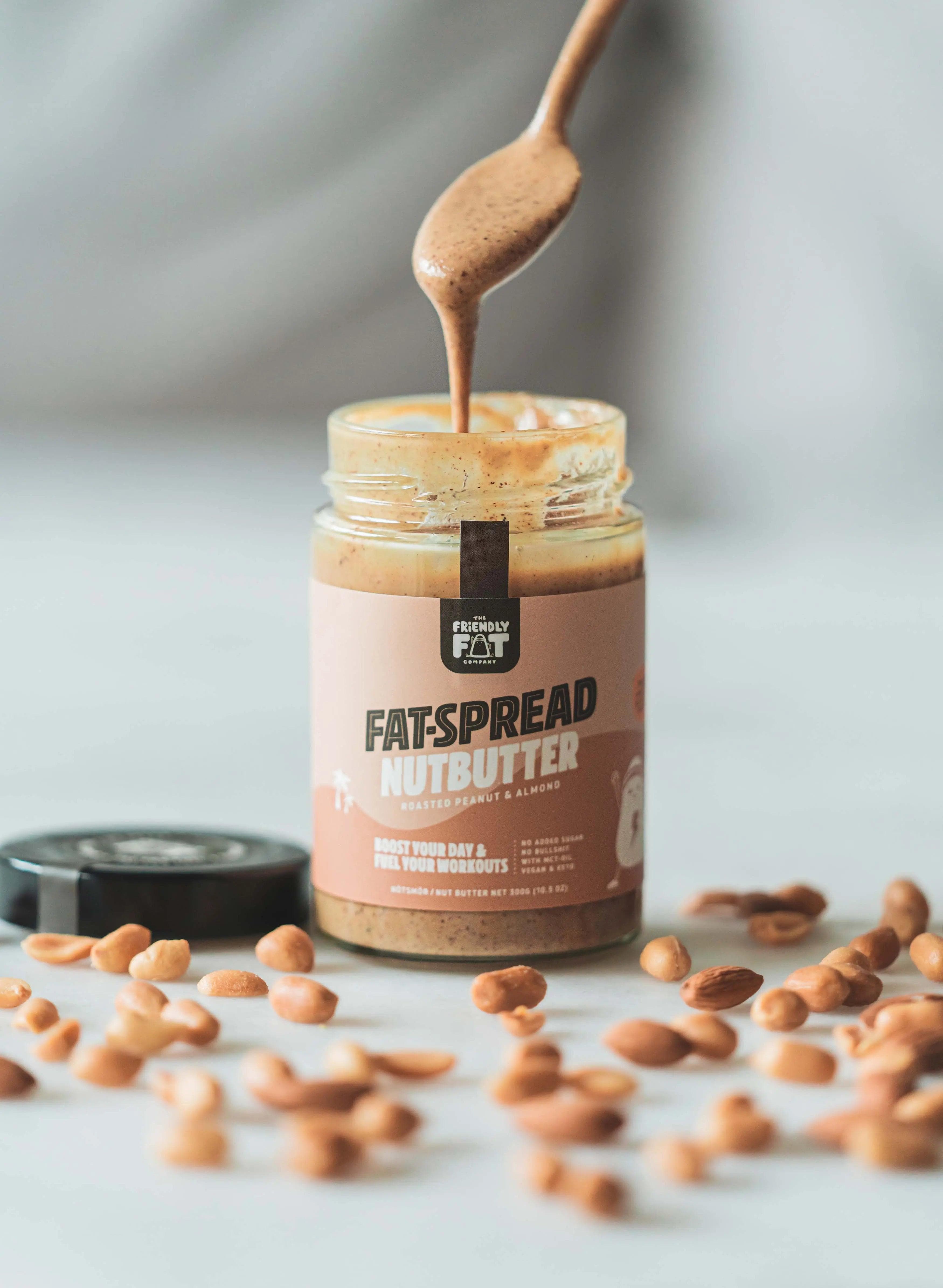 The Friendly Fat Company Fat Spread Nutbutter Peanut The Friendly Fat Company 300gr 02000007 Vital20