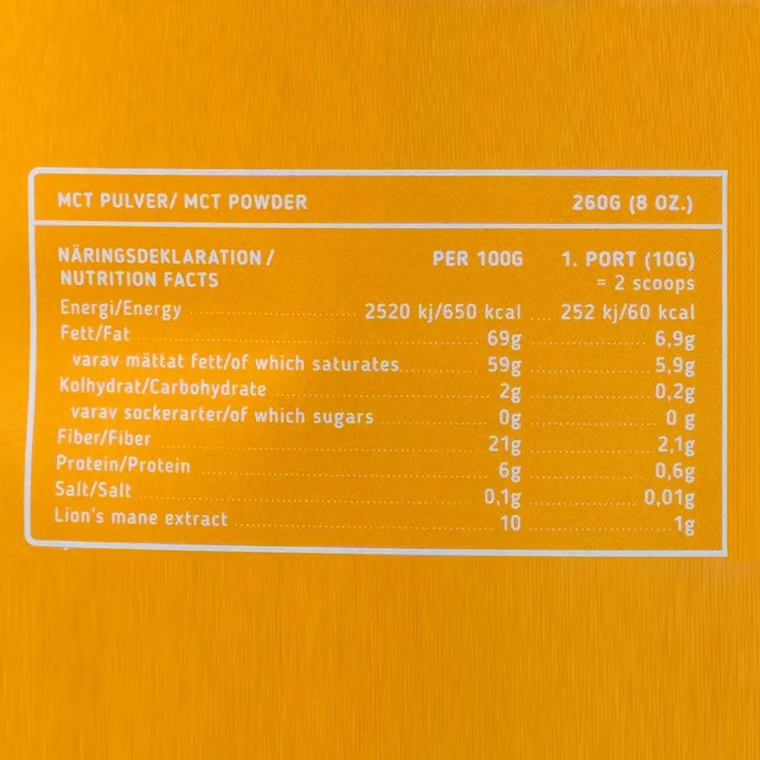 The Friendly Fat Company MCT Powder C8 Lion's Mane The Friendly Fat Company 260g 02000001 Vital20